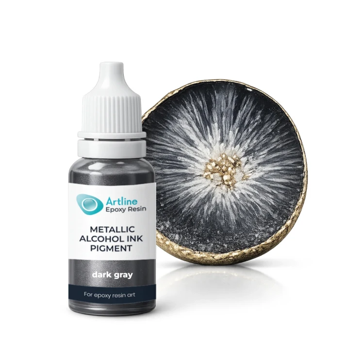 Metaliczny tusz alkoholowy Artline Ciemnoszary 10 ml