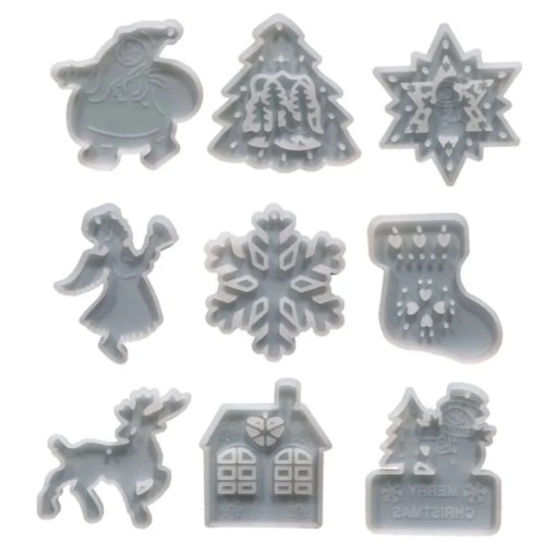 Forma silikonowa Artline Ozdoby choinkowe 9 szt. 8,5 cm