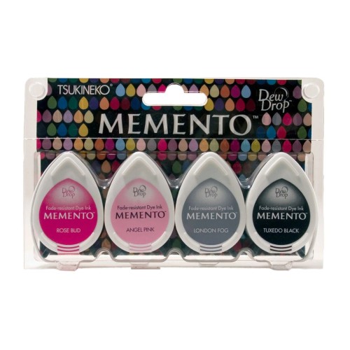 Tusze do stempli Tsukineko Memento Dew Drop Girls Night Out 4 sztuki