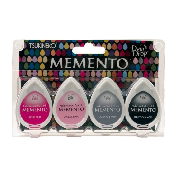 Tusze do stempli Tsukineko Memento Dew Drop Girls Night Out 4 sztuki