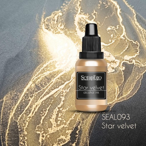 Tusz alkoholowy metaliczny Star velvet ScrapEgo 15 ml