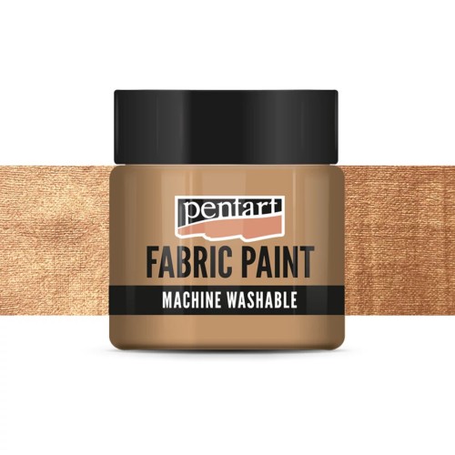 Farba do tkanin Pentart metaliczna brązowa 50 ml