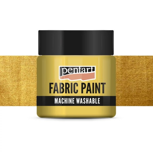 Farba do tkanin Pentart metaliczna złota 50 ml
