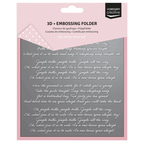 Folder do embossingu 3D Vaessen Creative Jingle Bells 15x15 cm