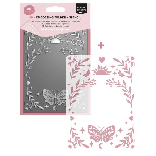 Folder do embossingu 3D + szablon Vaessen Creative Twilight Tarot A6