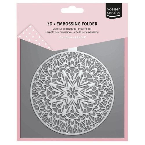 Folder do embossingu 3D Vaessen Creative Christmas Bauble 15x15 cm