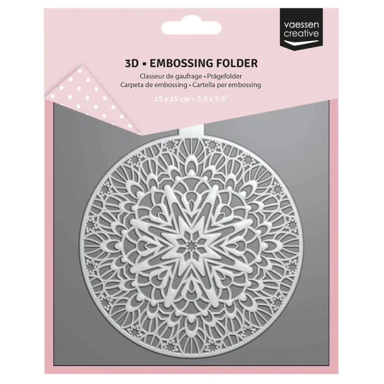 Folder do embossingu 3D Vaessen Creative Christmas Bauble 15x15 cm