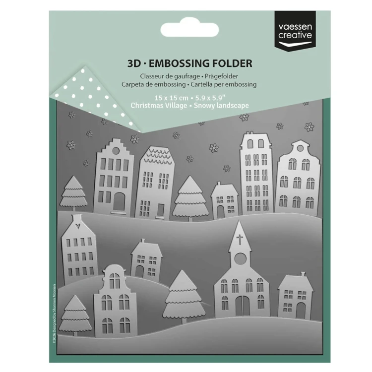 Folder do embossingu 3D Vaessen Creative Snowy Landscape 15x15 cm