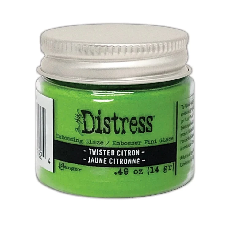 Puder do embossingu Ranger Tim Holtz Distress Glaze Twisted Citron