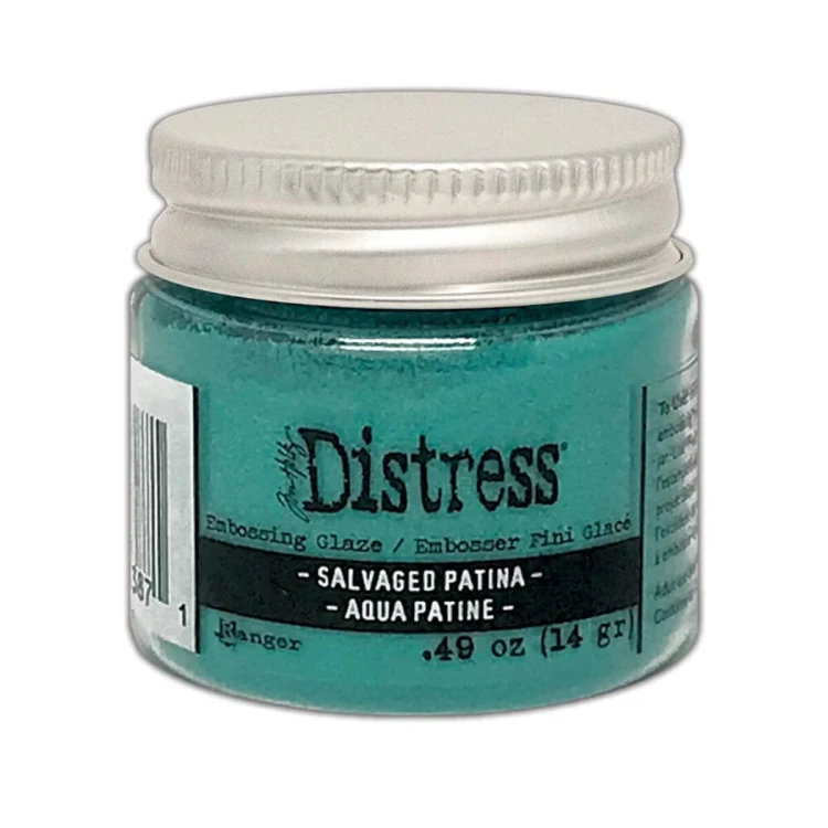 Puder do embossingu Ranger Tim Holtz Distress Glaze Salvaged Patina