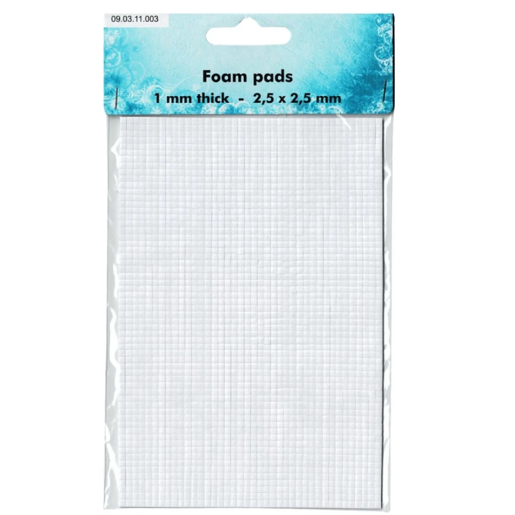 Kostki piankowe 3D Nellie's Choice Mini 2,5 x 2,5 x 1 mm 2400 sztuk