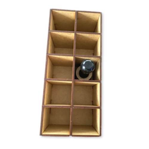 Pudełko organizer na mini aplikatory HDF 19,2 x 8,5 x 6,5 cm