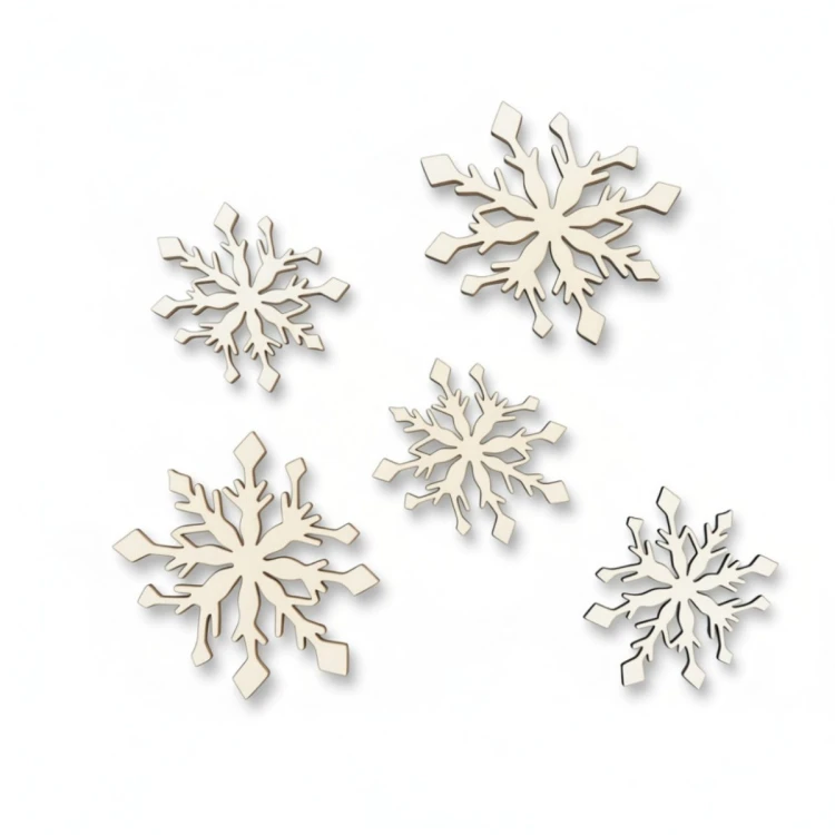 Tekturka Boże Narodzenie 93 Niesymetryczne Śnieżynki
