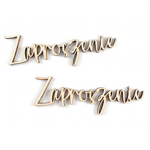 Tekturka z napisem 01 Zaproszenie