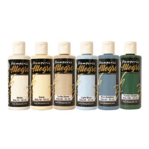 Zestaw farb akrylowych Stamperia Timeless 6 x 60 ml