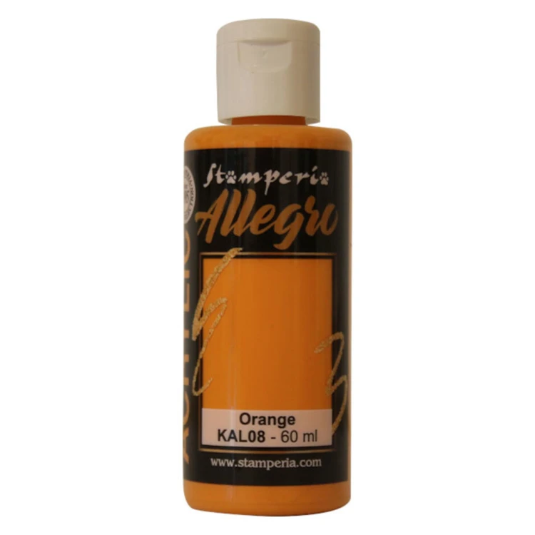 Farba akrylowa Stamperia Allegro pomarańczowa 60 ml