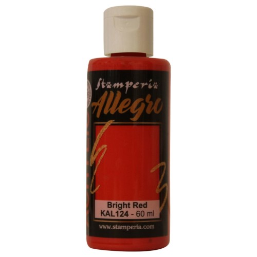 Farba akrylowa Stamperia Allegro czerwony jasny 60 ml
