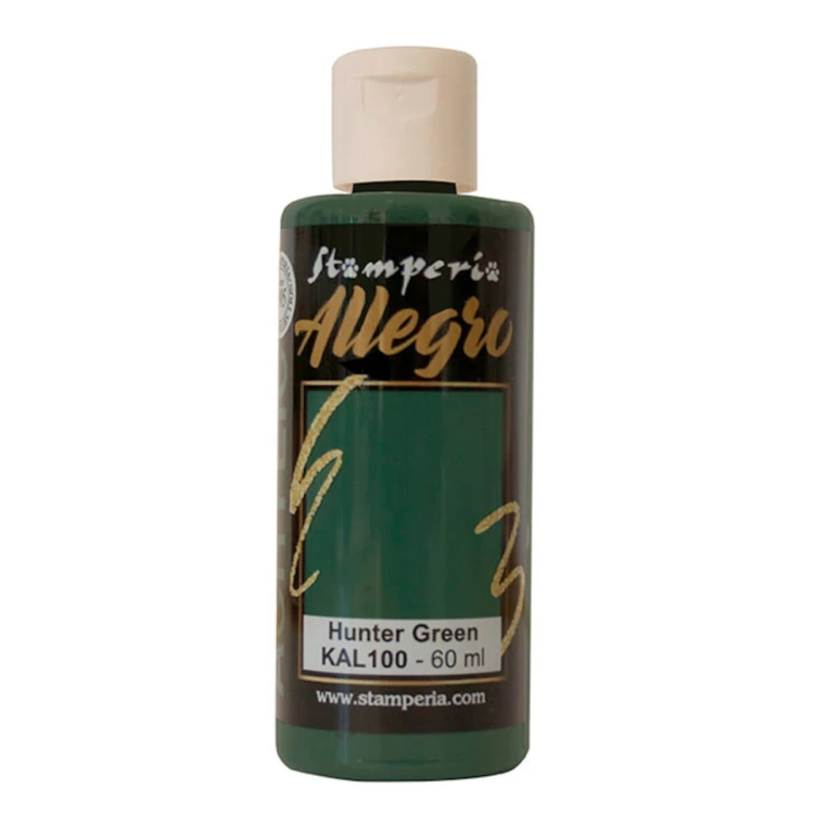 Farba akrylowa Stamperia Allegro zielony myśliwski 60 ml