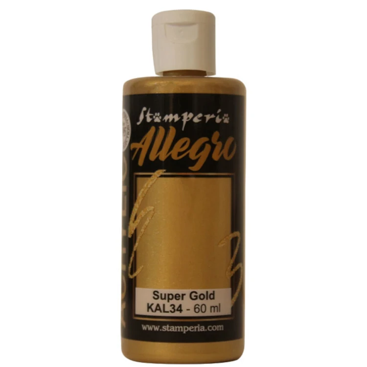 Farba akrylowa Stamperia Allegro złoto 60 ml