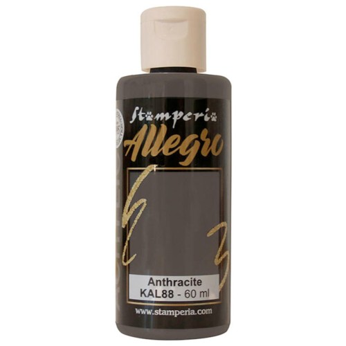 Farba akrylowa Stamperia Allegro antracyt 60 ml