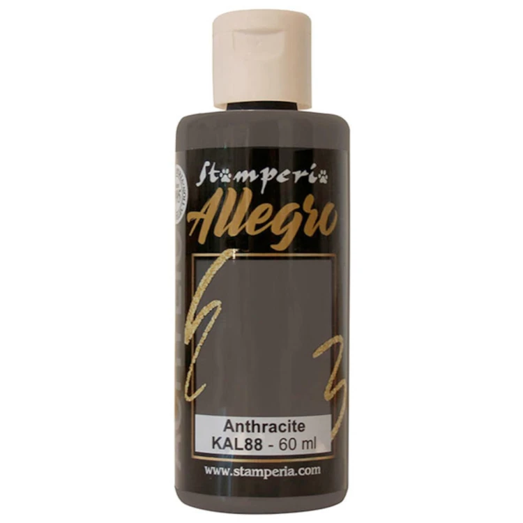 Farba akrylowa Stamperia Allegro antracyt 60 ml