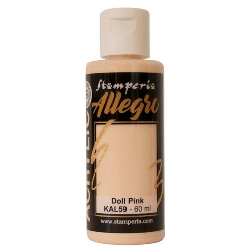 Farba akrylowa Stamperia Allegro różowy lalkowy 60 ml