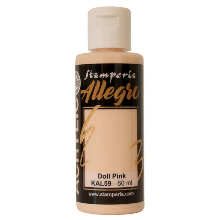Farba akrylowa Stamperia Allegro różowy lalkowy 60 ml