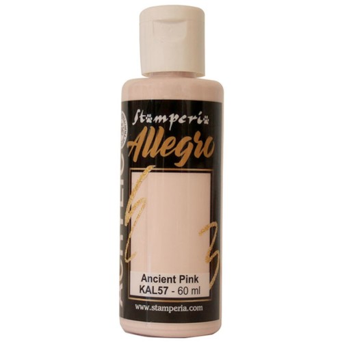 Farba akrylowa Stamperia Allegro antyczny różowy 60 ml