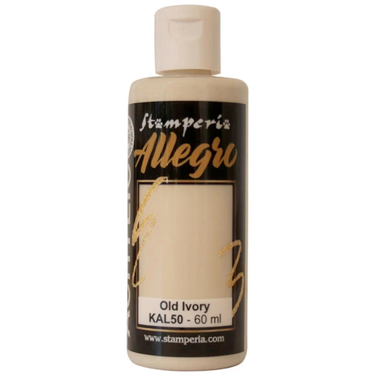 Farba akrylowa Stamperia Allegro antyczna kość słoniowa 60 ml