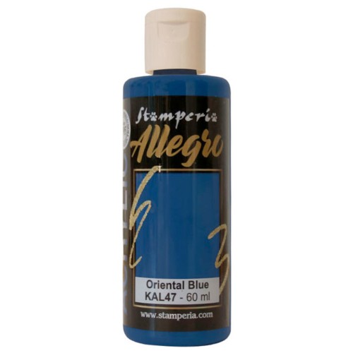 Farba akrylowa Stamperia Allegro niebieski orientalny 60 ml