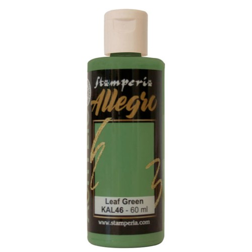 Farba akrylowa Stamperia Allegro zielony liść 60 ml