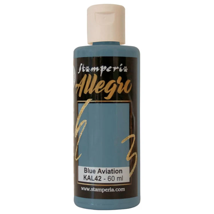 Farba akrylowa Stamperia Allegro niebieski lotniczy 60 ml