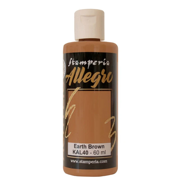 Farba akrylowa Stamperia Allegro ziemisty brązowy 60 ml