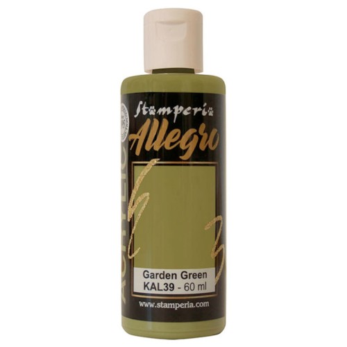 Farba akrylowa Stamperia Allegro zieleń ogrodowa 60 ml
