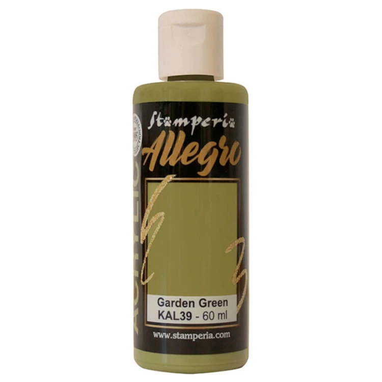 Farba akrylowa Stamperia Allegro zieleń ogrodowa 60 ml