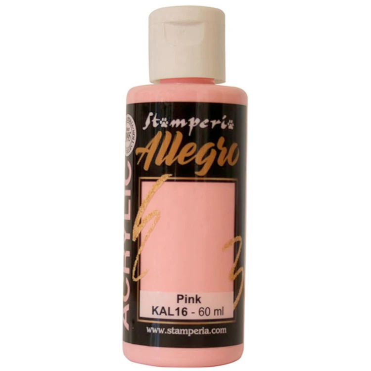 Farba akrylowa Stamperia Allegro różowa 60 ml