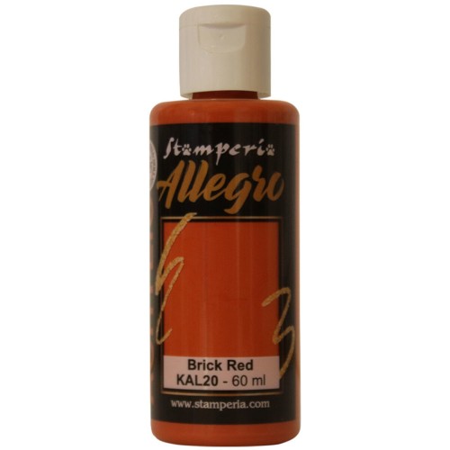 Farba akrylowa Stamperia Allegro ceglasta 60 ml