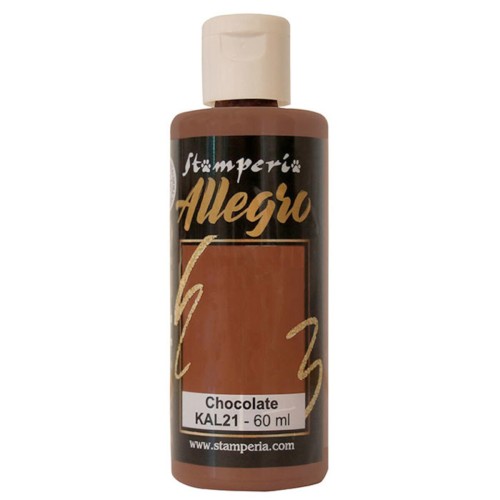 Farba akrylowa Stamperia Allegro czekoladowa 60 ml