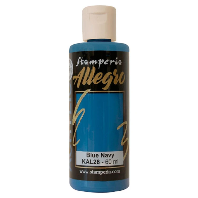 Farba akrylowa Stamperia Allegro niebieski navy 60 ml