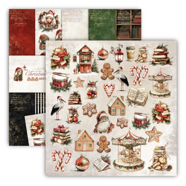 Zestaw papierów scrapbookingowych The Christmas Secret UHK Gallery 30 x 30 cm