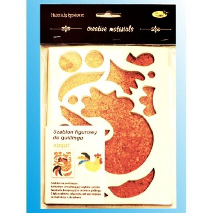 Szablon figurowy do quillingu KOGUT 14,5x19cm