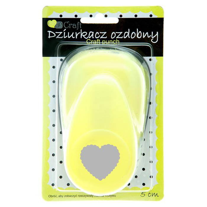Dziurkacz ozdobny SERCE Z FALBANKĄ