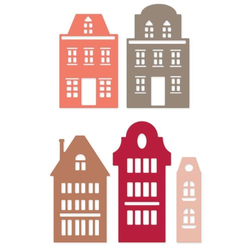 Wykrojniki dpCraft Domki 5szt.