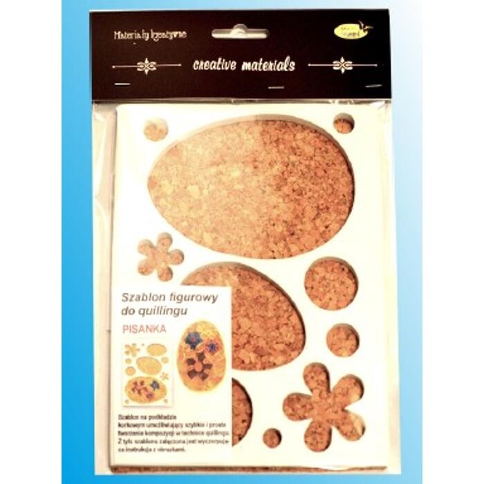 Szablon figurowy do quillingu PISANKA 14,5x19cm