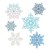 Wykrojniki dpCraft Ażurowe Śnieżynki 6szt.