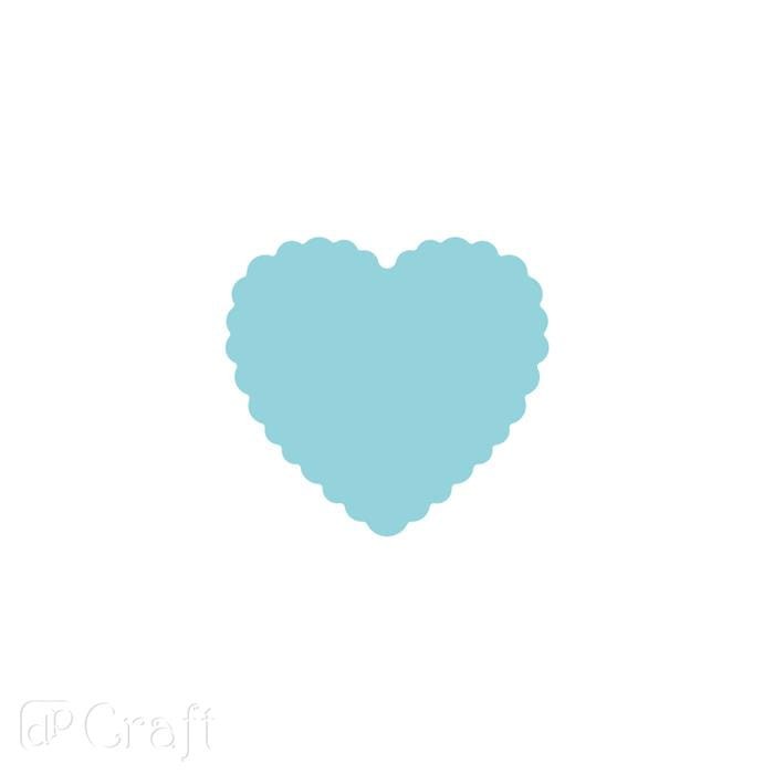 Dziurkacz ozdobny do papieru i pianki 3,8cm SERCE Z FALBANKĄ