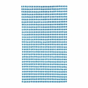 Kryształki samoprzylepne 3mm Niebieskie 806 sztuk dpCraft