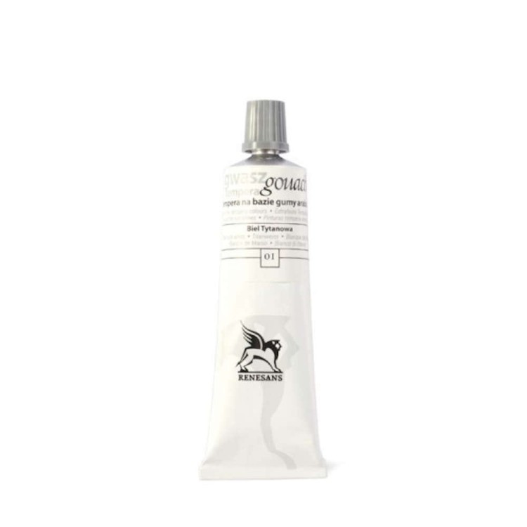 Gwasz Gouache Renesans Biała Biel Tytanowa 20ml
